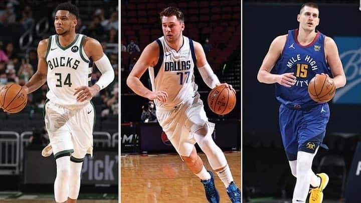 Giannis Antetokounmpo - Luka Doncic - Nikola Jokic - Stephen Curry - All-NBA Teams